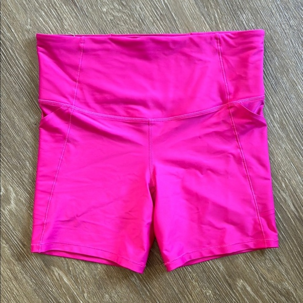Women's Pink High-Waisted Shorts